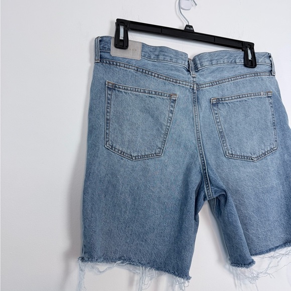 Everlane Men's Denim Cut-Off Shorts. Size 34. Buttonfly. Frayed Hems. - Picture 7 of 14